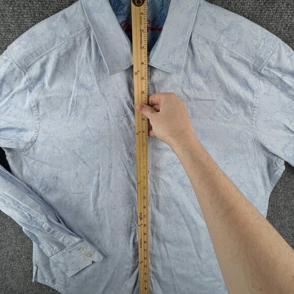 Robert Graham Long Sleeve Button Up Shirt Men Cotton Blue Floral XL Classic Fit - Picture 3 of 15